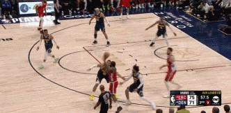 谈球吧体育app官网礼尚往来！祖巴茨横传助巴图姆三分穿针 约基奇侧翼三分还以颜色