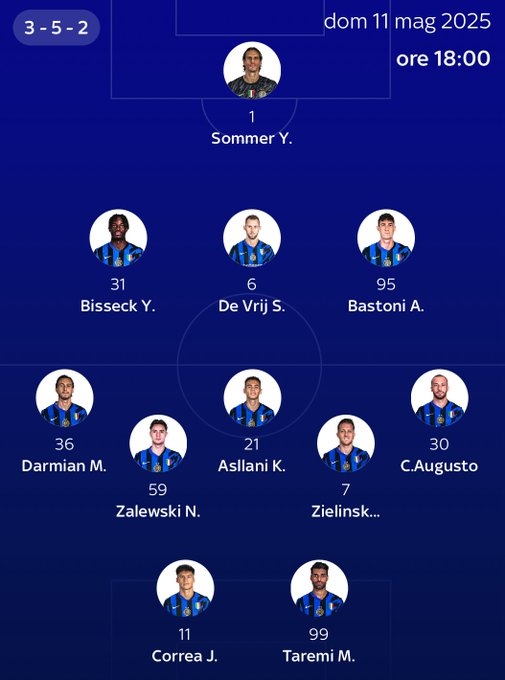 谈球吧官网登录入口天空预测国米战都灵首发：科雷亚、塔雷米、阿斯拉尼、达米安在列